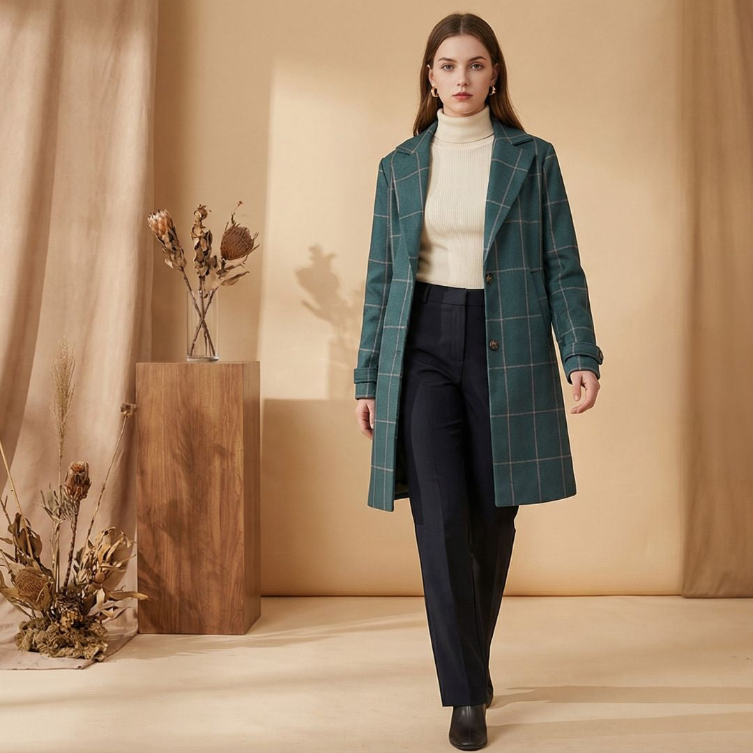 Anna | Manteau en Tweed Rétro Chic