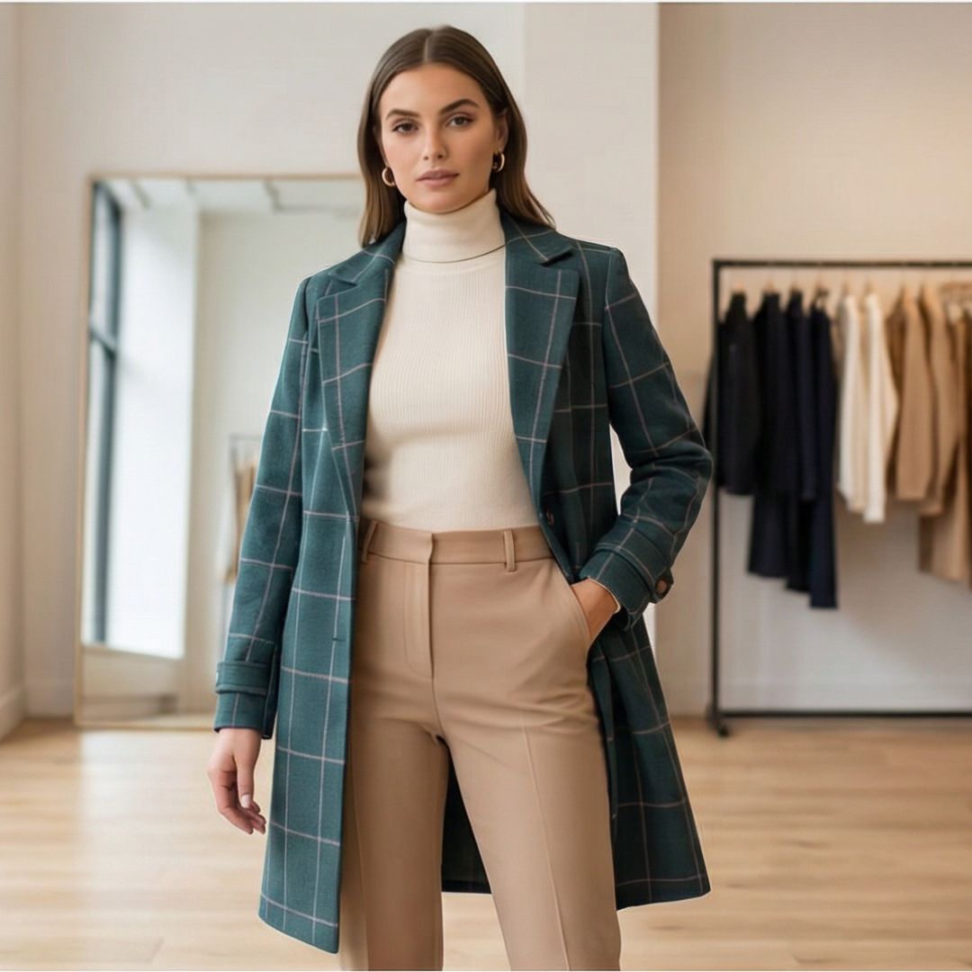 Anna | Manteau en Tweed Rétro Chic